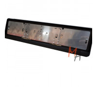 Рамка для номерного знака откидная со скрытыми петлями (12V, передняя/задняя) + Рамка пластик