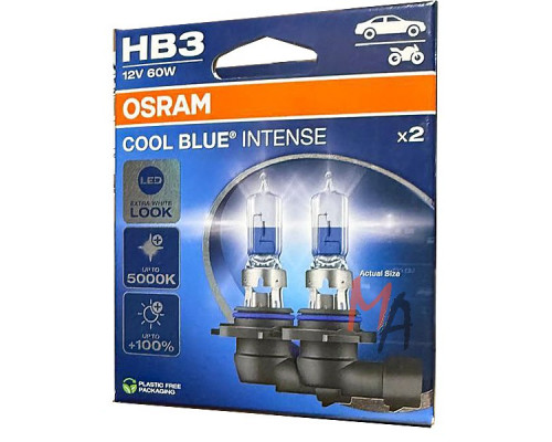 Автолампа HB3 (60) Сool Blue Intense (12V, 2 шт., евробокс) "Osram"